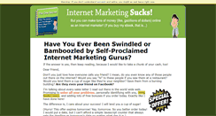 Desktop Screenshot of internetmarketingsucks.com